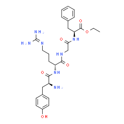 tyrosyl-arginyl-glycyl-phenylalanine ethyl ester Structure