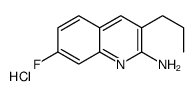 2-Amino-7-fluoro-3-propylquinoline hydrochloride结构式