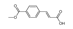 (2E)-3-[4-(methoxycarbonyl)phenyl]prop-2-enoic acid结构式