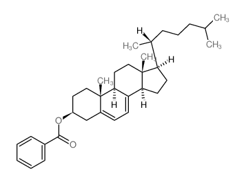 Cholesta-5,7-dien-3-ol,benzoate, (3b)- Structure
