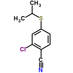 2-Chloro-4-(isopropylsulfanyl)benzonitrile结构式
