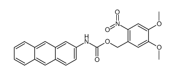 4,5-dimethoxy-2-nitrobenzyl anthracen-2-ylcarbamate Structure