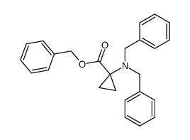 benzyl 1-(N,N-dibenzylamino)cyclopropanecarboxylate结构式