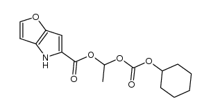 1-(cyclohexyloxycarbonyloxy)ethyl 4H-furo[3,2-b]pyrrole-5-carboxylate Structure