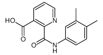 2-[(3,4-dimethylphenyl)carbamoyl]pyridine-3-carboxylic acid结构式