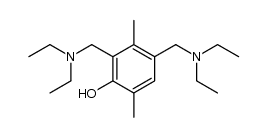 4,6-bis(N,N-diethylaminomethyl)-2,5-dimethylphenol Structure