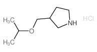3-(Isopropoxymethyl)pyrrolidine hydrochloride Structure