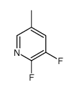 2,3-difluoro-5-methylpyridine Structure