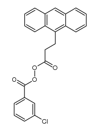 β-(9-Anthryl)propanoyl-m-chlorobenzoyl peroxide Structure