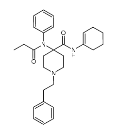 N-(cyclohex-1-en-1-yl)-1-phenethyl-4-(N-phenylpropionamido)piperidine-4-carboxamide Structure