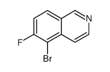 5-溴-6-氟异喹啉结构式