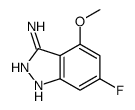 6-fluoro-4-methoxy-1H-indazol-3-amine结构式