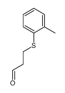 3-(2-methylphenyl)sulfanylpropanal Structure