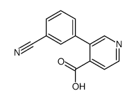 3-(3-cyanophenyl)pyridine-4-carboxylic acid Structure