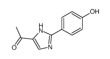 4-acetyl-2-(4-hydroxyphenyl)imidazole结构式