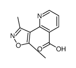 2-(3,5-dimethyl-1,2-oxazol-4-yl)pyridine-3-carboxylic acid Structure