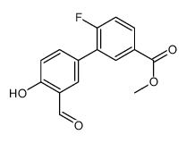 methyl 4-fluoro-3-(3-formyl-4-hydroxyphenyl)benzoate Structure