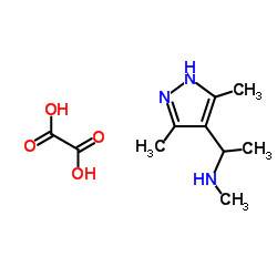 1-(3,5-Dimethyl-1H-pyrazol-4-yl)-N-methylethanamine ethanedioate (1:1)结构式