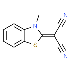 2-(3-methyl-1,3-benzothiazol-2(3H)-ylidene)malononitrile Structure