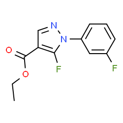 ETHYL5-FLUORO-1-(3-FLUOROPHENYL)-1H-PYRAZOLE-4-CARBOXYLATE结构式