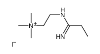 2-(1-aminopropylideneamino)ethyl-trimethylazanium,iodide Structure