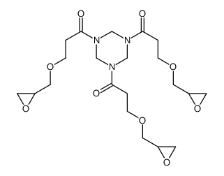 hexahydro-1,3,5-tris[3-(oxiranylmethoxy)-1-oxopropyl]-1,3,5-triazine Structure
