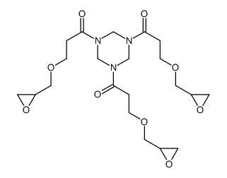 hexahydro-1,3,5-tris[3-(oxiranylmethoxy)-1-oxopropyl]-1,3,5-triazine structure