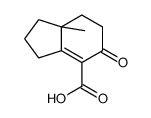 5,6,7,7a-Tetrahydro-7a-methyl-5-oxo-4-indanecarboxylic acid Structure