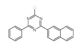 2-chloro-4-(naphthyl-2-yl)-6-phenyl-1,3,5-triazine structure