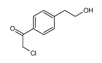 Ethanone, 2-chloro-1-[4-(2-hydroxyethyl)phenyl]- (9CI) structure