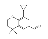 8-cyclopropyl-4,4-dimethyl-3,4-dihydro-2H-chromene-6-carbaldehyde结构式