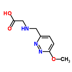 N-[(6-Methoxy-3-pyridazinyl)methyl]glycine结构式