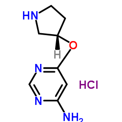 6-((S)-Pyrrolidin-3-yloxy)-pyrimidin-4-ylamine hydrochloride structure