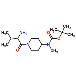 2-Methyl-2-propanyl methyl[1-(L-valyl)-4-piperidinyl]carbamate Structure