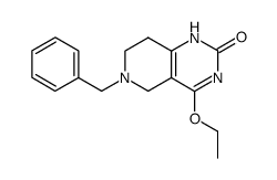 4-ethoxy-5,6,7,8-tetrahydro-6-(phenylmethyl)-pyrido(4,3-d)pyrimidin-2(1H)-one结构式