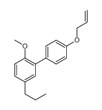 4'-allyloxy-2-methoxy-5-propyl-biphenyl结构式