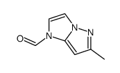 1H-Imidazo[1,2-b]pyrazole-1-carboxaldehyde, 6-methyl- (9CI)结构式