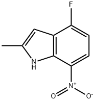 4-Fluoro-2-methyl-7-nitro-1H-indole structure