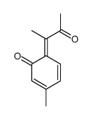 (6E)-3-methyl-6-(3-oxobutan-2-ylidene)cyclohexa-2,4-dien-1-one Structure
