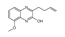 3-but-3-en-1-yl-8-methoxyquinoxalin-2-ol结构式