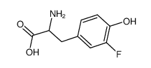 3-FLUORO-DL-TYROSINE structure