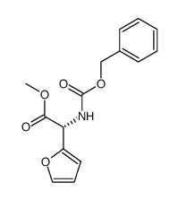methyl (2R)-2-{[(benzyloxy)carbonyl]amino}-2-(furan-2-yl)acetate结构式