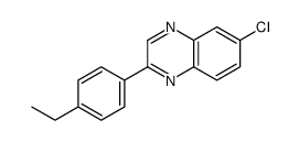 6-chloro-2-(4-ethylphenyl)quinoxaline Structure