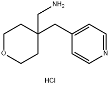 [4-(Pyridin-4-ylmethyl)oxan-4-yl]methanamine dihydrochloride结构式