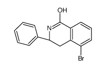 (3R)-5-bromo-3-phenyl-3,4-dihydro-2H-isoquinolin-1-one结构式