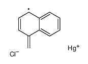 chloro(naphthalen-1-ylmethyl)mercury Structure