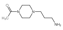 1-[4-(3-氨基丙基)-1-哌嗪]乙酮结构式