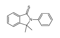 3,3-dimethyl-2-phenylisoindole-1-thione Structure