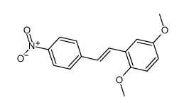 trans-2,5-dimethoxy-4'-nitrostilbene Structure