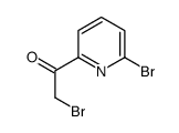 2-溴-1-(6-溴-吡啶-2-基)-乙酮结构式
